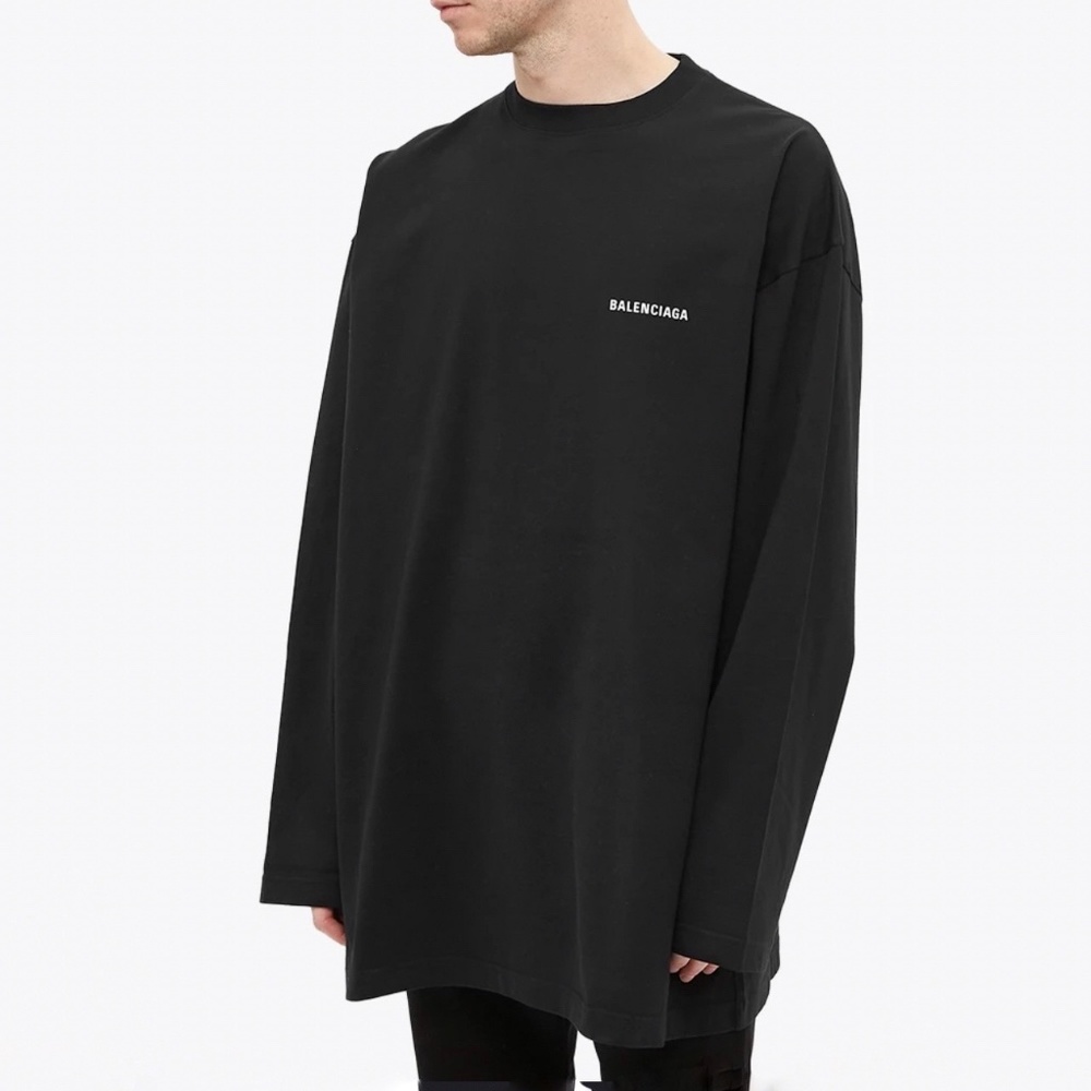 *NEW UNTOUCHED* BALENCIAGA UNISEX Black Longsleeves Shirt 3 sizes